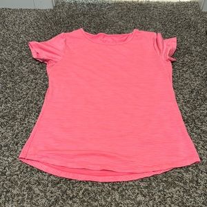 Zyia active pink stripe tee